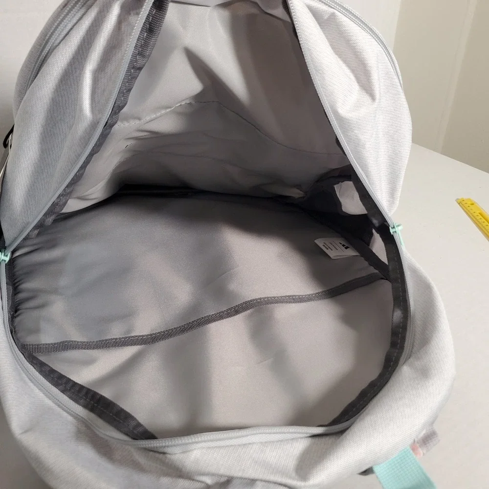Adidas Excelerator Backpack Twill White Semi Flash Aqua Blue Durable School Bag‎